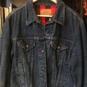 Levi Strauss Flannel Lined Denim Jacket